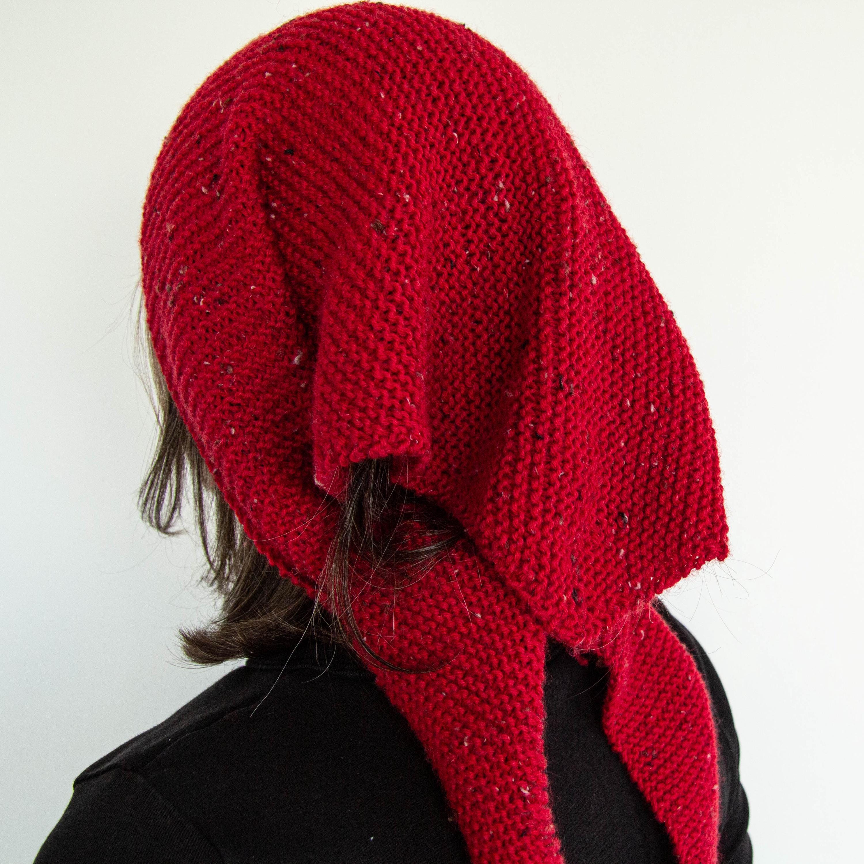Easy Knit Shawl Pattern PDF, Beginner Knitting Pattern, Triangle Scarf ...