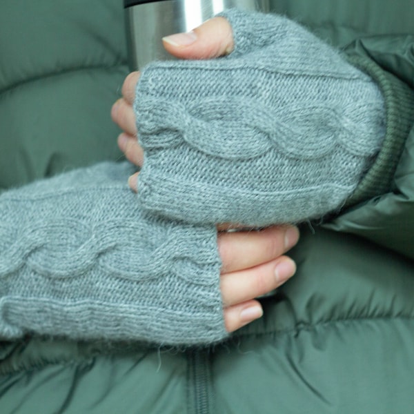 Knitting pattern | Fingerless Gloves Knitting Pattern Fingerless Mittens | Knit Arm Warmers