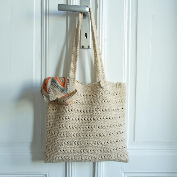 Crochet Tote Bag Pattern: Easy Boho Purse DIY (PDF Pattern)