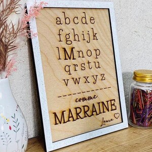 Moldura de madeira personalizada, decoração para colocar ou pendurar, excelente presente para todas as ocasiões