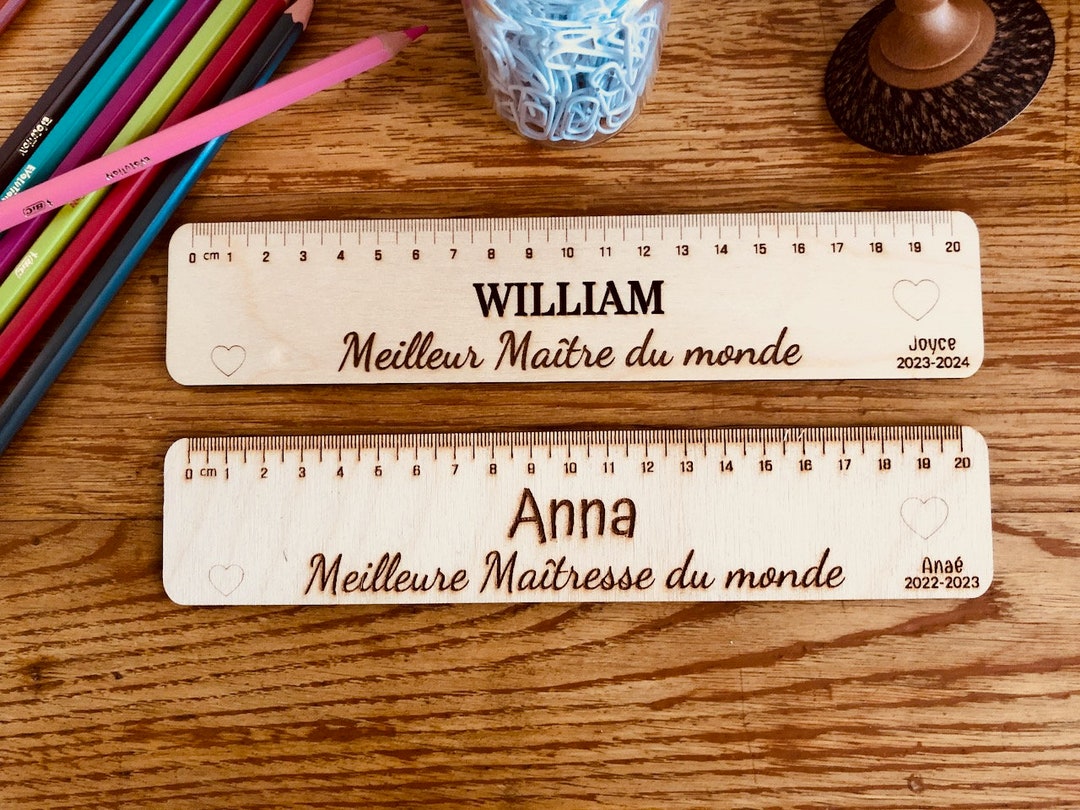 Year Ruler Personalized Wooden Ruler, End of School Year Gift, Teacher Gift - Etsy