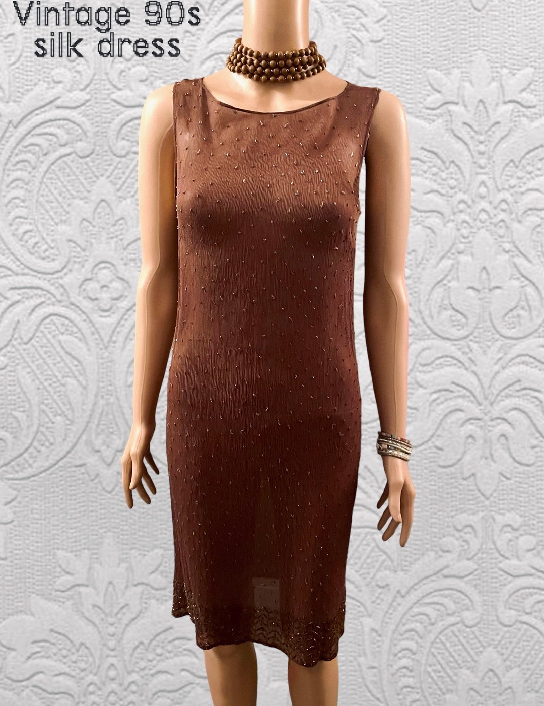 burgundy mother of the bride dress Satin V-Neck 3/4 Sleeves Lace Floor Len Cloth Size:S FRANCESCA'S COLLECTION Discount