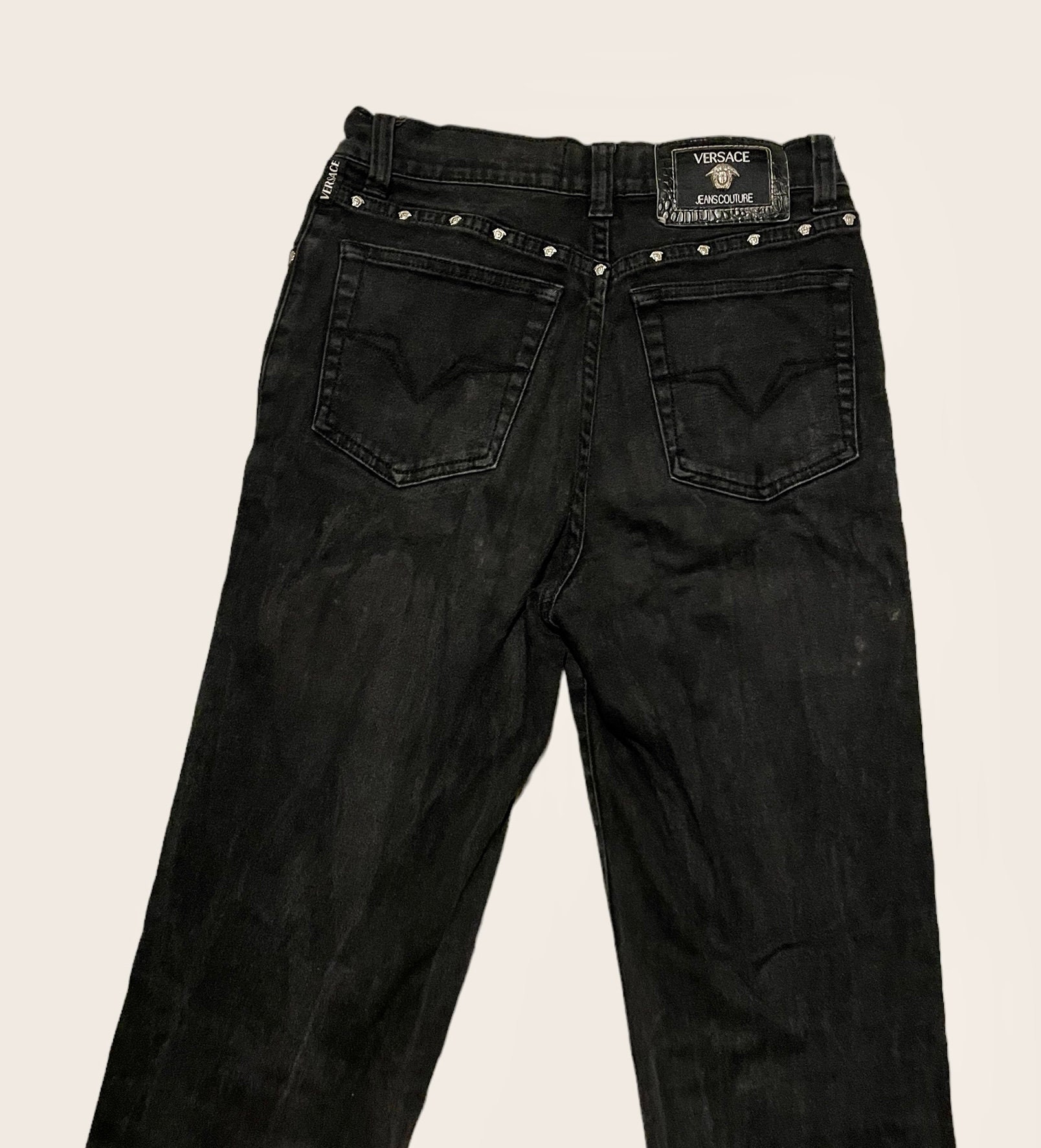 Versace Jeans Couture Vintage 1993 Black Fade Original Versace Jeans Couture Vintage 1993 Black Fade Original