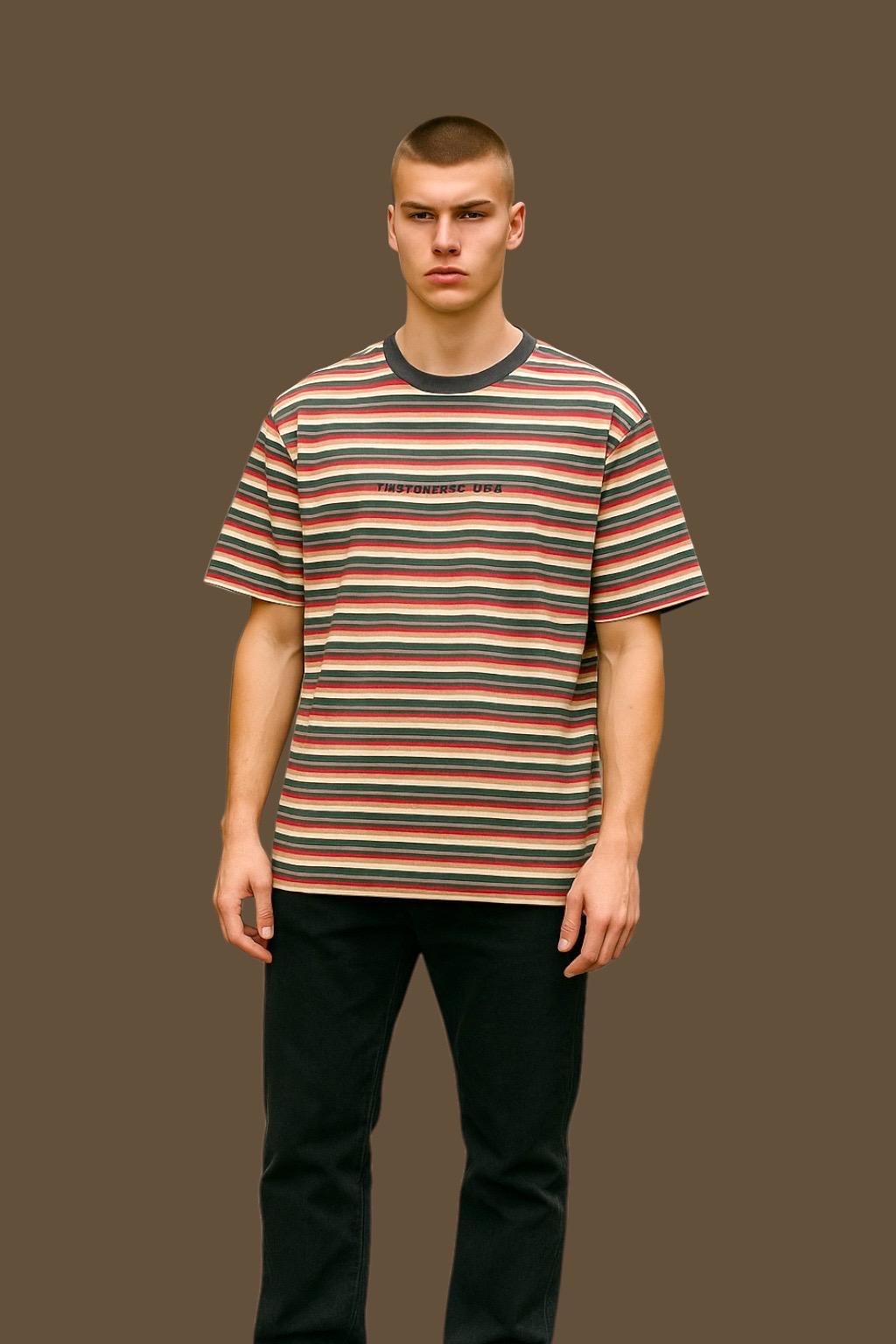 【STUSSY 24'】Stussy Boxy SS Shirt Stripe Boxy SS Shirt 8 Ball Stripe – Burgundy | Shirts | Stüssy