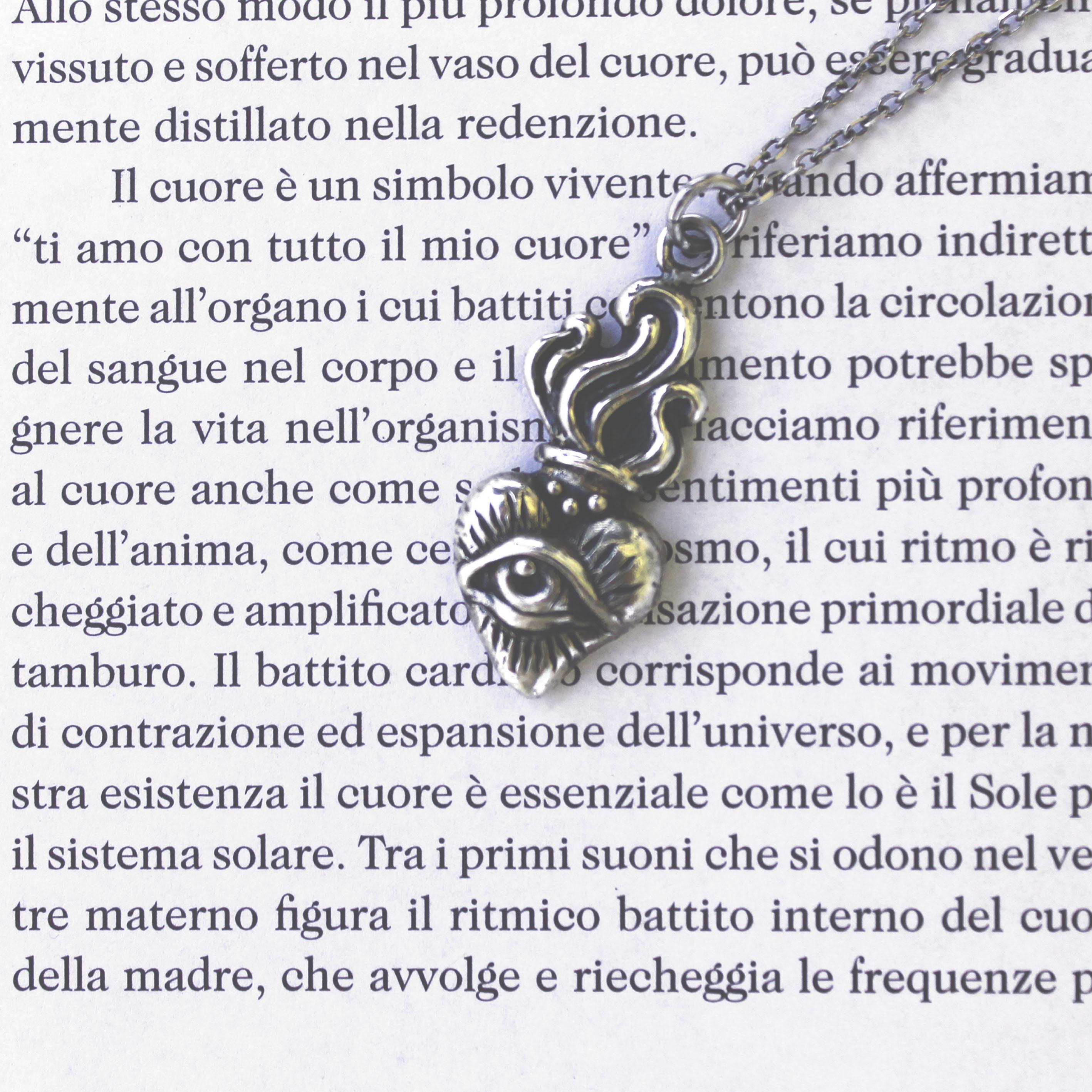 PikaLF Collana Uomo Occhio Di Triangolo Massonica – Ciondolo Occhio Della Provvidenza Con Catena Da 58 Cm, Gioiello Vintage Portafortuna