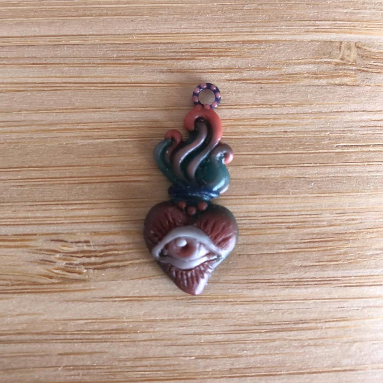 Collana Con Ciondolo a Forma Di Divino OM in Argento 925, Catena E