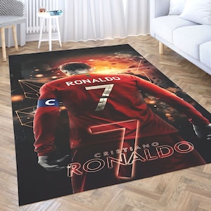 Football Rug, Football Player Rug, World Cup 2022, Ronaldo Rug, Portugal Football Team Rug, National Team Carpet, Legendary Player