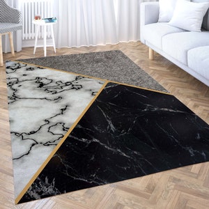 Marble Pattern Rug, Geometric Rug, Modern Rug, Flamboyant Carpet, Abstrack Rug, Living Room Rug, Housewarming Gift For Wife, American Rug