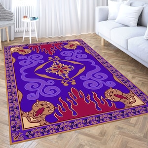 Aladdin&#39;s Rug, Flying Carpet, The Magic Carpet of Aladdin, Decoration for Kids Room, Cool Gift for Kids, Magician Mat, Wizard Rug