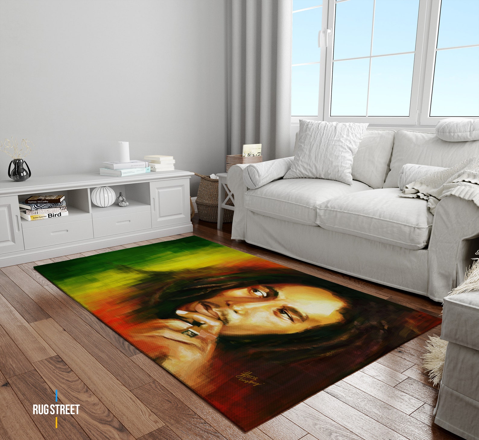 Bob Marley, Bob Marley Themed Rug, Popular Rug, Fantastic Rug ...