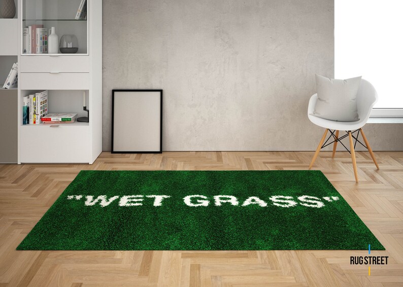 Wet Grass Rug, Wet Grass Carpet, Now Favorite Rug, Virgil Carpet, Boy Room Decor, Gift for Him