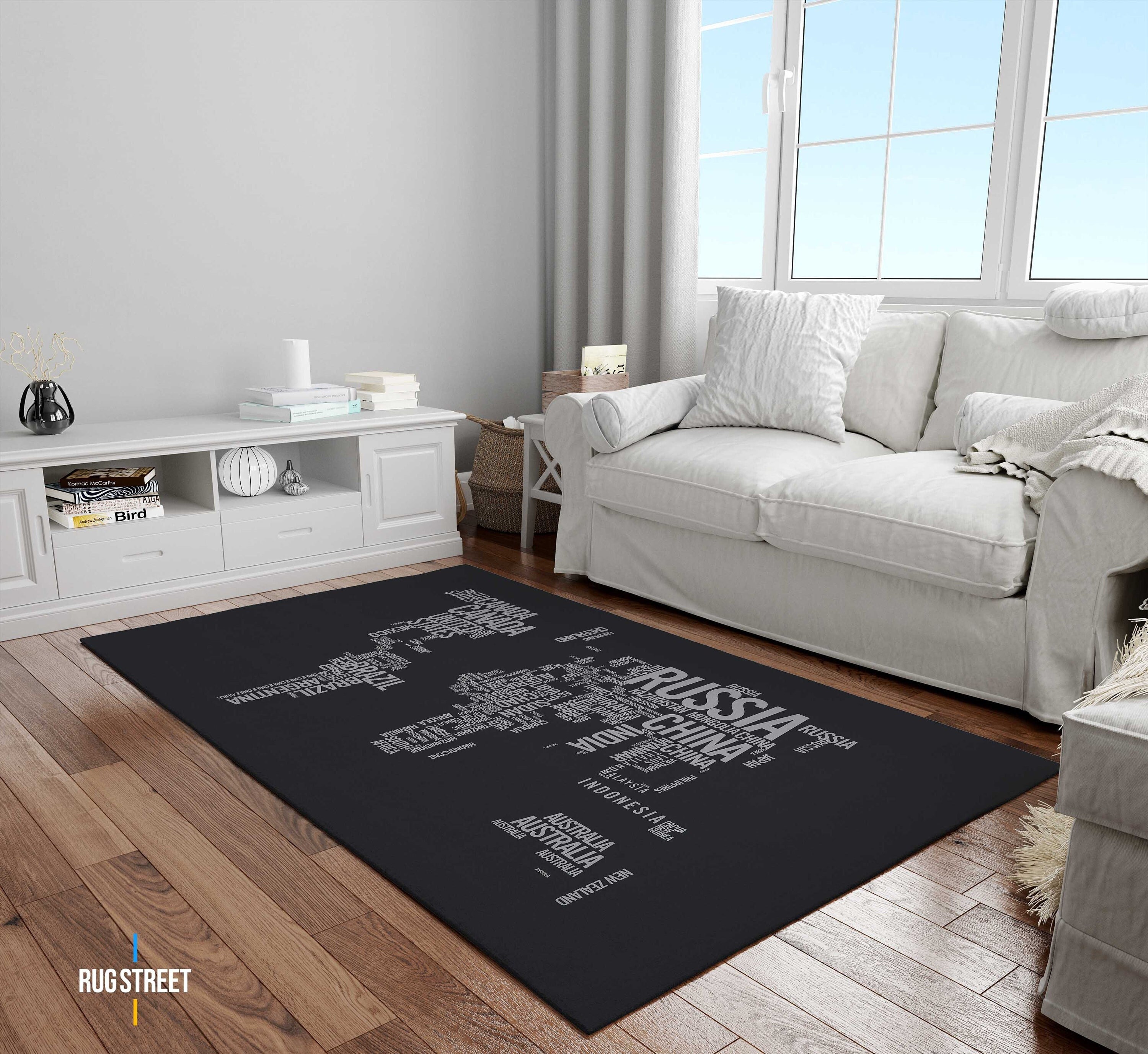 2d Map Rug World Map Rug, Map Rug, Black Map Rug, Office Rug, Internatiol Rug ...