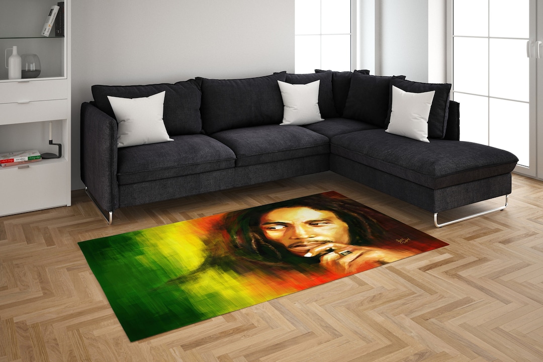 Bob Marley, Bob Marley Themed Rug, Popular Rug, Fantastic Rug ...