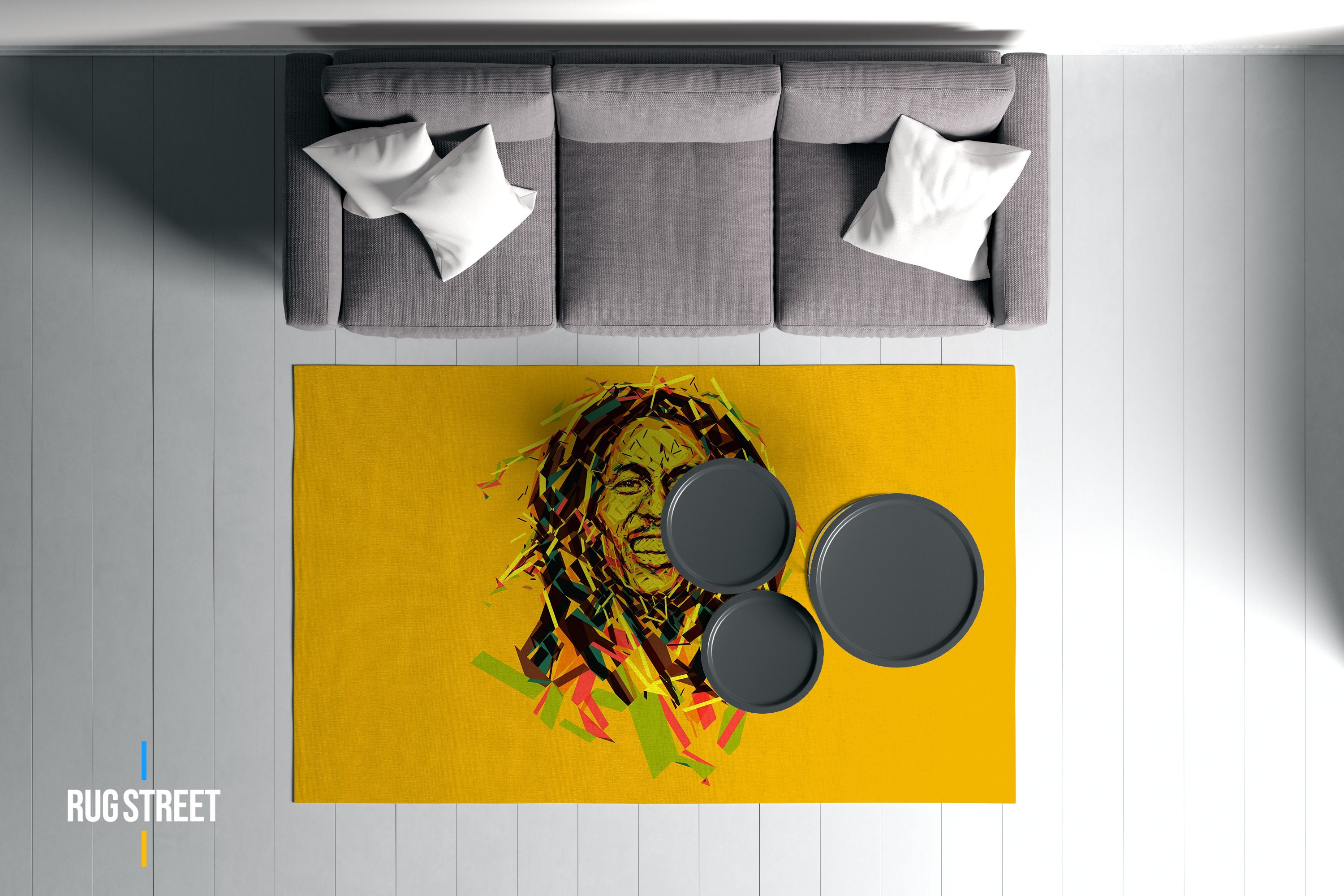 Bob Marley Pattern Rug Colourful Carpet Living Room Rug - Etsy