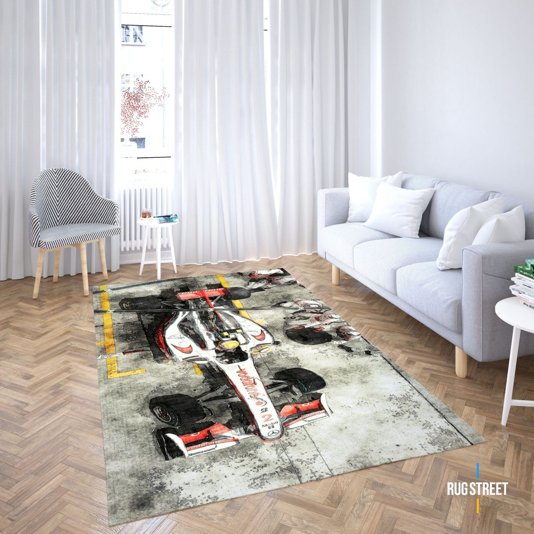 Car Rug Pattern Formula Rug, Auto Sport Rug, Racing Car Rug, Red Bull, Sports Rug ...