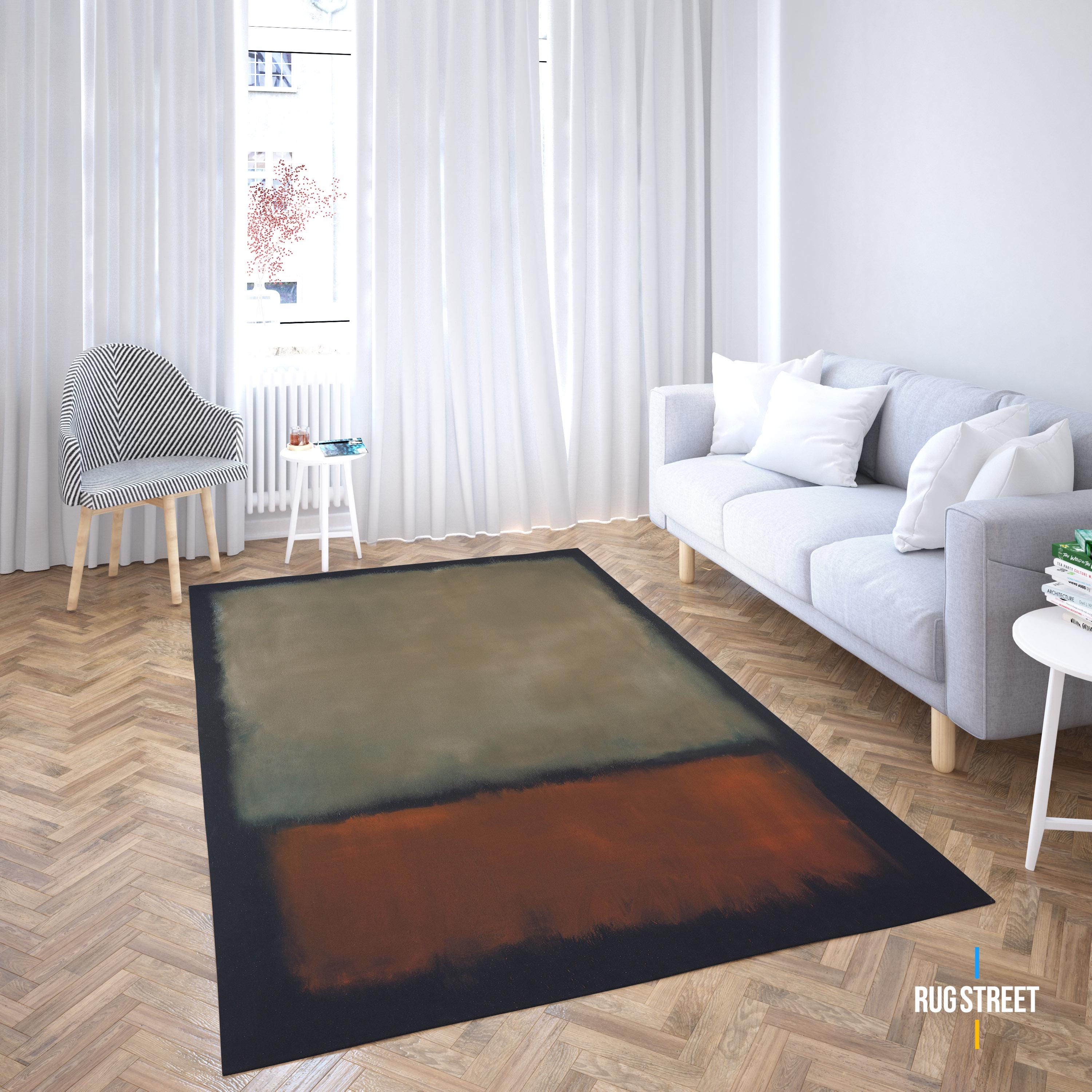 Mark Rothko Gothic Rug, Mark Rothko Rugs, Office Decor Rug, Front Door ...