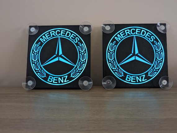 トップス Mercedes Anchor inc. Glow logo LS XL Customizable Mercedes-benz LED Lamp – Illuminated Truck Windshield