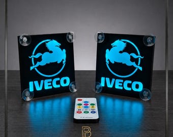 IVECO LED Windshield Light – Truck Cab Decoration – LKW Deko Schild USB