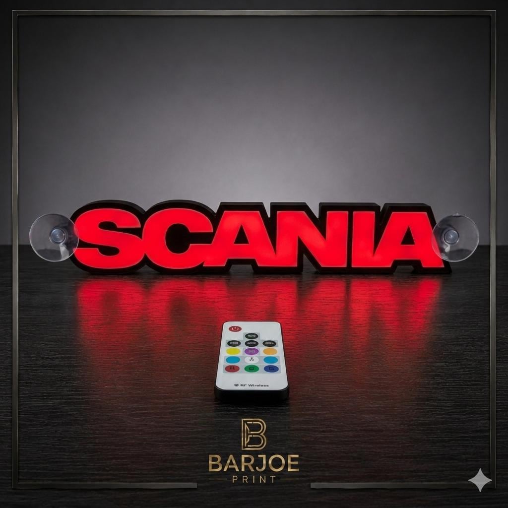 スカニア SCANIA ネオン看板 リモコン付き USB 電源 スカニアネオン風