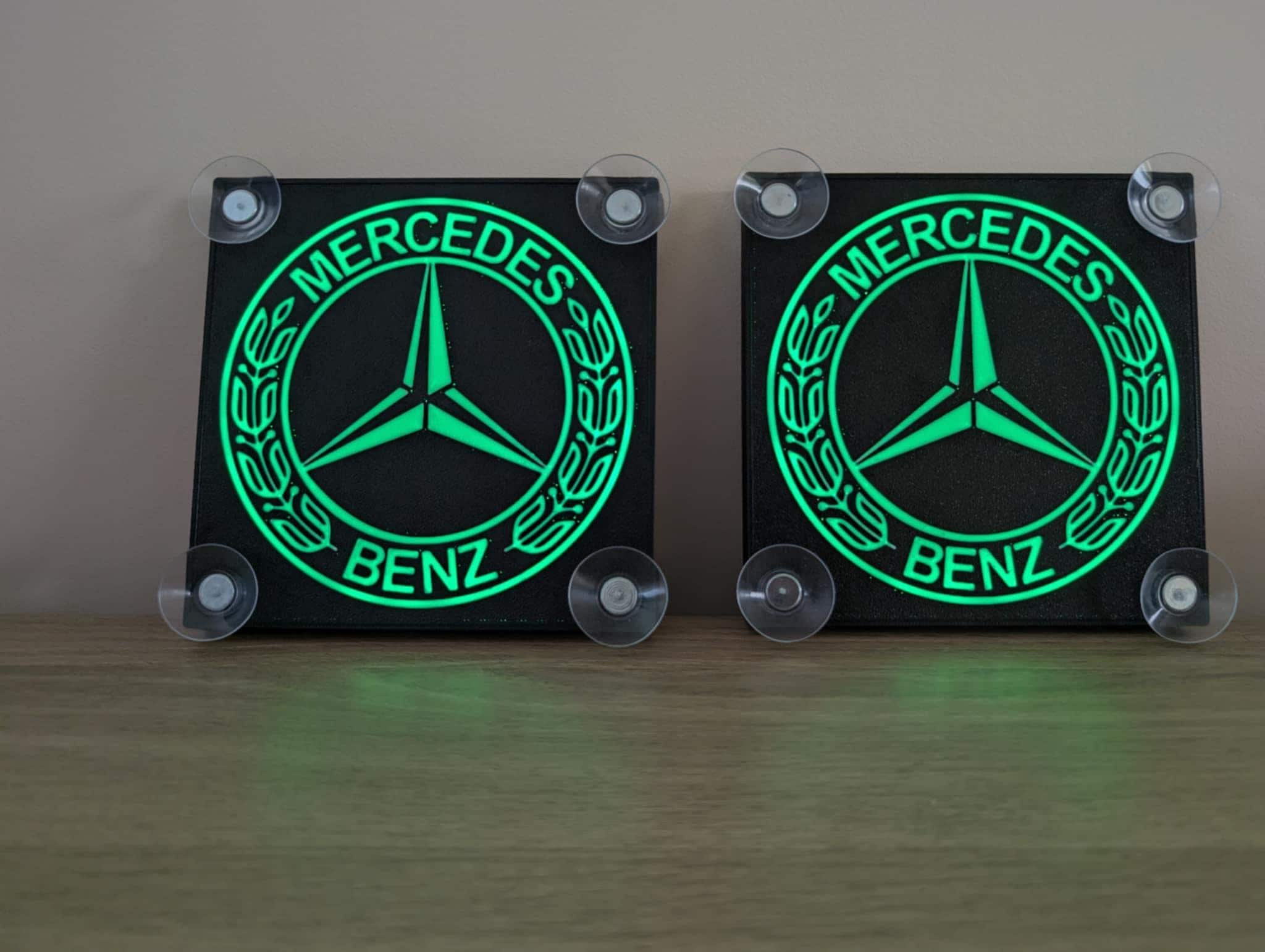 Customizable Mercedes-benz LED Lamp – Illuminated Truck Windshield