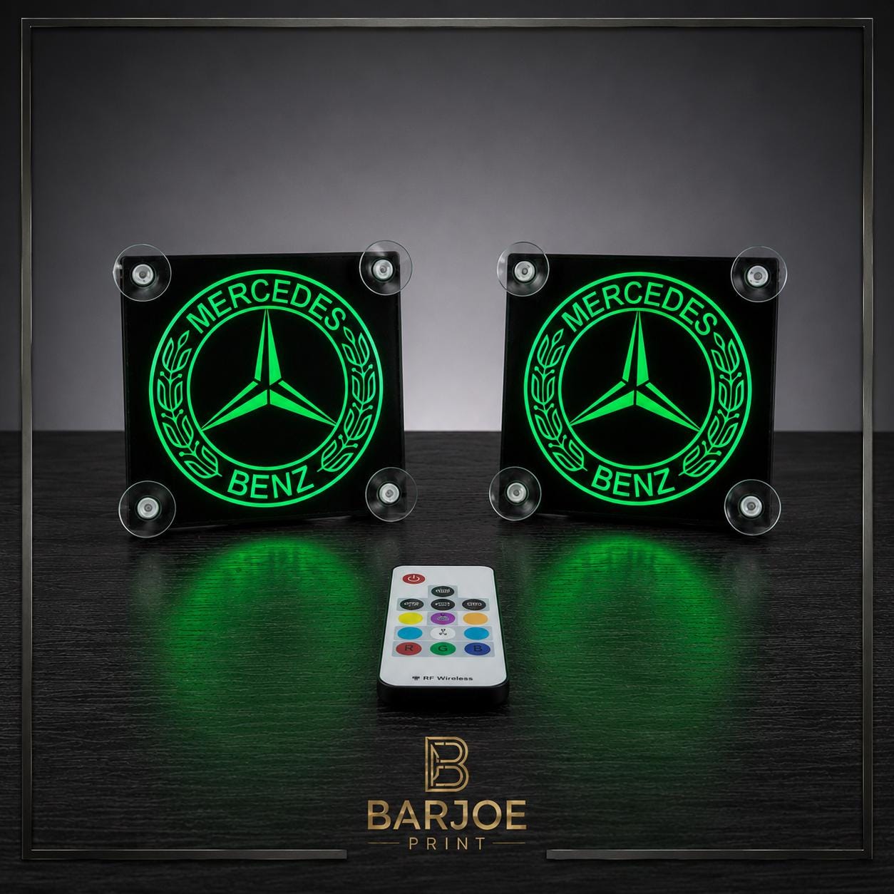 Customizable Mercedes-benz LED Lamp – Illuminated Truck Windshield