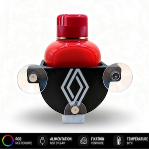 Sugkoppsfäste för Renault Poppy (LED-alternativ)