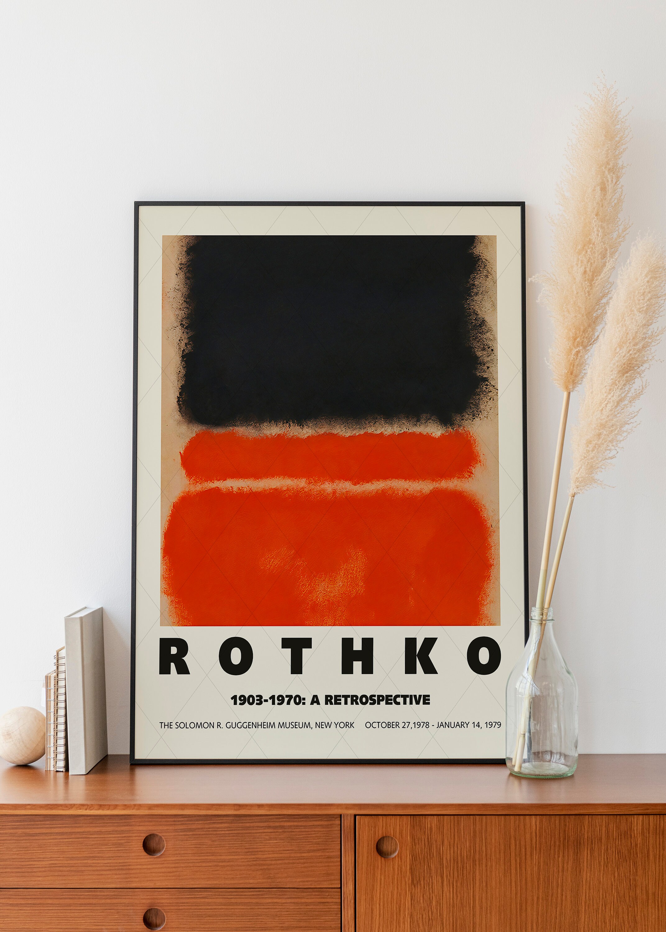 Mark Rothko Poster Mid Century Modern Wall Art Mark Rothko Print ...