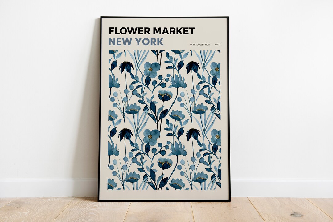 Flower Market Poster Print New York Flower Market Matisse Etsy