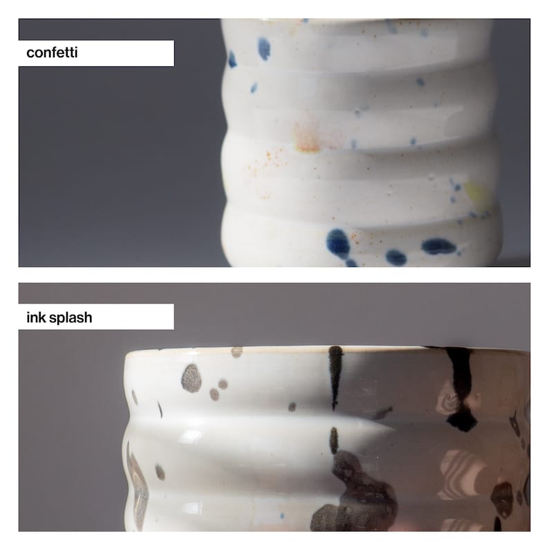 Espresso Cups, Ceramic Shot Glasses Handmade Bubble Mugs Ready to Ship image 9