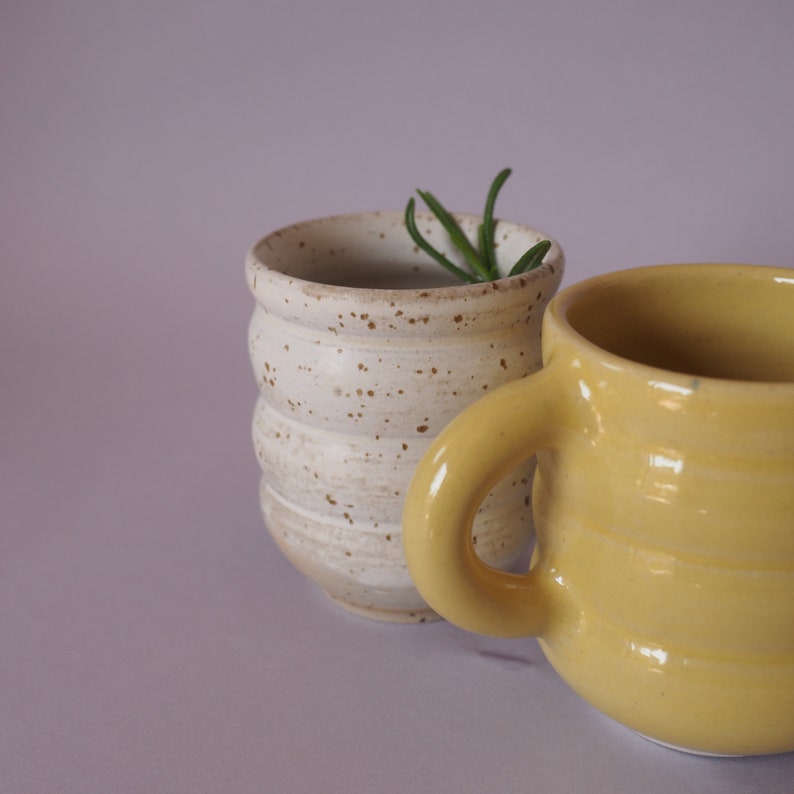 Espresso Cups, Ceramic Shot Glasses Handmade Bubble Mugs Ready to Ship image 3