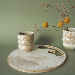 Handmade Ceramic Cheese & Breakfast Plates Ready to Ship image 2