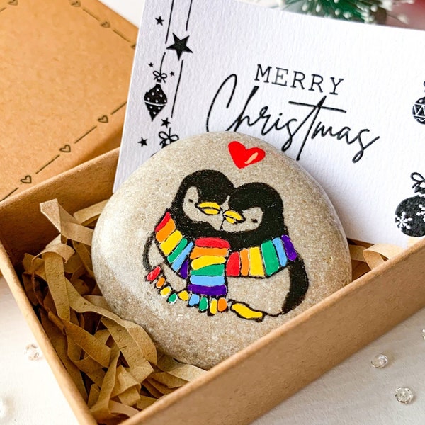 Personalized gay Christmas gift You are my love penguin funny christmas card for gay boyfriend husband Unique Christmas gift for couple LGBT