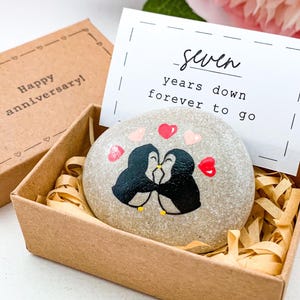 Biglietto personalizzato per il settimo anniversario per uomo, lui, marito, regalo per il settimo anniversario per moglie, regalo per il settimo anniversario di matrimonio per coppia
