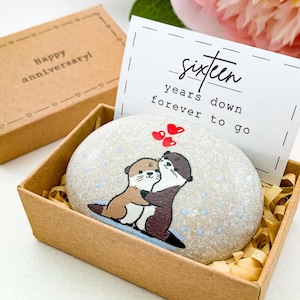 Regalo personalizzato per il 16° anniversario di matrimonio per marito e uomo, regalo unico per il 16° anniversario di matrimonio per sua moglie, piccoli regali di anniversario premurosi