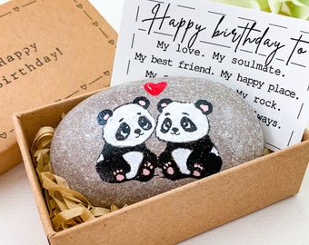 Panda-Jubiläumskarte „Love You“ – Süße Panda-Karte, 145x145 Mm, Mit Umschlag, Recycelt