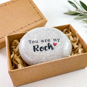 You are my rock Inspirational quotes stone gift for mom dad bestie daughter son sister brother mother father grandma grandpa nanny men women