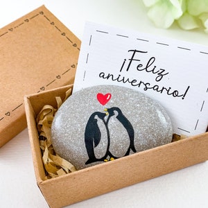 Feliz aniversario card in spagnolo / espanol, regalo di anniversario personalizzato per lui, suo marito, moglie, genitori, coppie, regalo di nozze originale