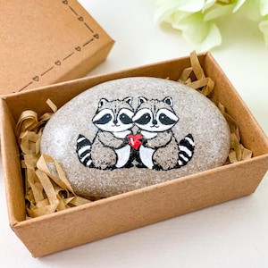 Cadeau personnalisé Saint Valentin raton laveur pour lui homme mari petit ami Carte Saint Valentin raton laveur pour sa petite amie femme unique romantique drôle