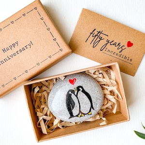 Presentes personalizados de 50º aniversário para pais, presentes artesanais de 50º aniversário de casamento para casais de 50 anos, cartões de feliz 50º aniversário