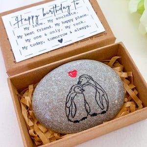 Presente de aniversário personalizado para esposa e marido, presente romântico fofo para ele e sua esposa, cartão de aniversário criativo para namorado e namorada