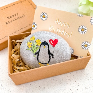 Narciso personalizzato, regalo floreale per il suo compleanno, biglietto floreale per il suo compleanno, regali di compleanno di marzo per le donne, amiche, sorelle, ragazze, mamme