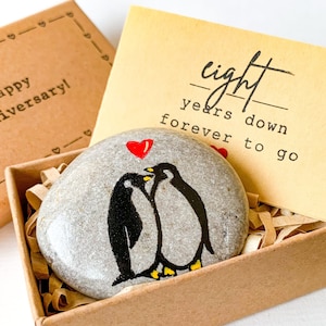 Presente personalizado de 8º aniversário para ela e ele, presente exclusivo de aniversário de bronze de 8 anos de casamento para marido, esposa, casal, amigos