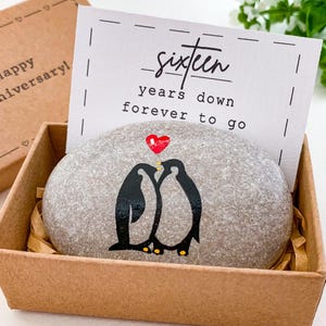 Personalized 16th anniversary gift for husband him men, unique 16 wedding anniversary gift for her wife, small thoughtful anniversary gifts