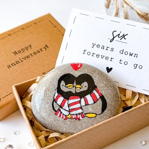 Gepersonaliseerde 6e verjaardagscadeau voor hem, haar schoonzoon, cadeau voor 6-jarig huwelijksverjaardag IJzeren verjaardagskaart voor man vrouw