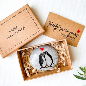 Regalo personalizzato per il 27° anniversario di matrimonio per la coppia marito moglie, regalo per il 27° anniversario di matrimonio per genitori amici lui, biglietto per il 27° anniversario di matrimonio