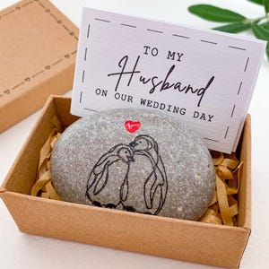 Regali personalizzati per il futuro marito il giorno delle nozze, Biglietto d'auguri per mio marito il giorno delle nostre nozze Regalo per lo sposo dalla sposa Regalo sentimentale per il futuro marito