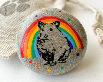 Hamster Sympathy gifts Loss gift/ Keepsake for Loss of Guinea pig/ Rainbow/ Remembrance/ Bereavement/ Hamster died gift/ Hamster lovers gift