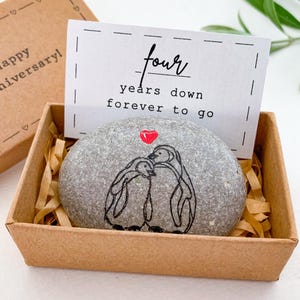 Regalo de boda personalizado para el cuarto aniversario para su esposo, hombres, él, regalo de aniversario de 4 años tradicional para su esposa, pareja, regalo de aniversario de lino