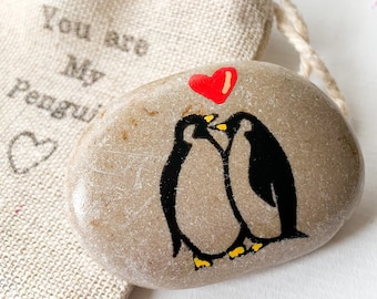 Tu es mon pingouin cadeaux romantiques pour lui Pingouin galets cadeaux sentimentaux pour petit ami idée cadeau cadeaux Saint-Valentin pour lui drôles je t'aime