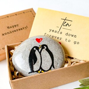 thumbnail image 2 of Crochet Penguin Gift For Him, Her, Boyfriend, Girlfriend, I Love You Present For Couples, Anniversary, Birthday, Romantic Handmade Stuffed 2 of 9